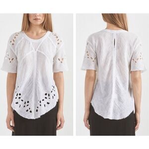 IRO Derwen Eyelet Lace Top